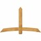 Ekena Millwork Bellingham Rough Sawn Timber Gable Bracket, Western Red Cedar, 72"W x 45"H x 2"D x 6"F, 15/12 Pitch GBW072X45X0206BEL00RWR - alternate 1